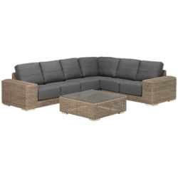 4 Seasons Outdoor Kingston 5 Seater Modular Set, Pure